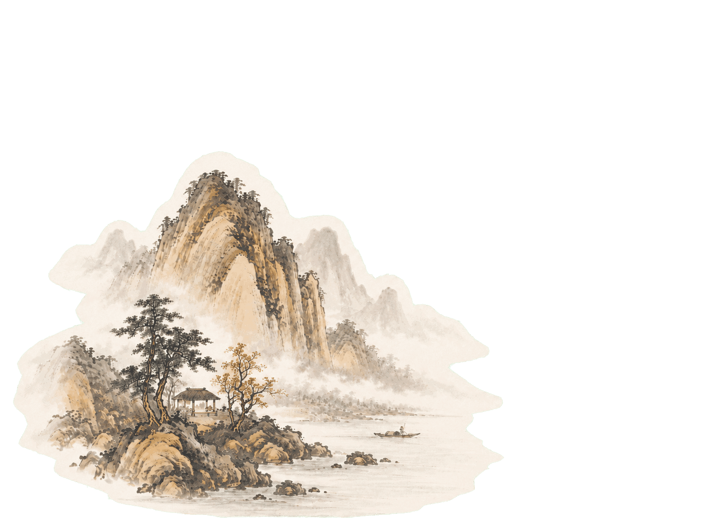 水墨山水背景